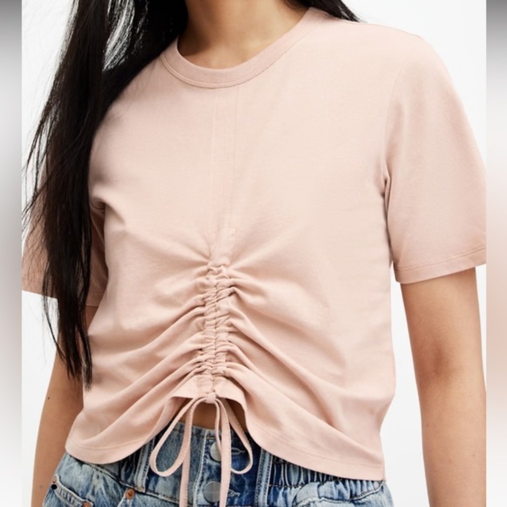 ALLSAINTS Gia Ribbed Long Sleeve T-Shirt
